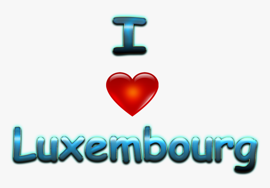 I Love Luxembourg Hd Png - Heart, Transparent Png
