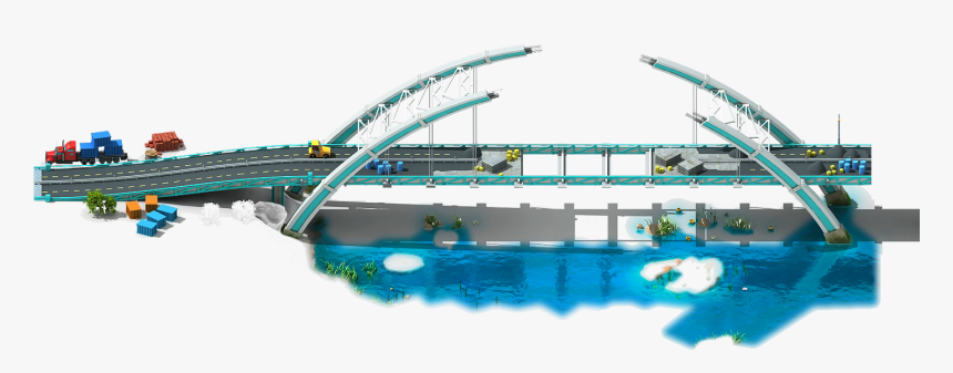 Water Bridge Png - Bridge With Water Png, Transparent Png