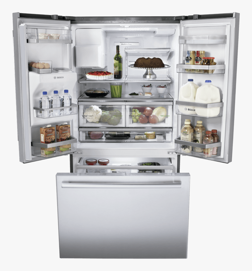 Bosch Fridge Double Door, HD Png Download