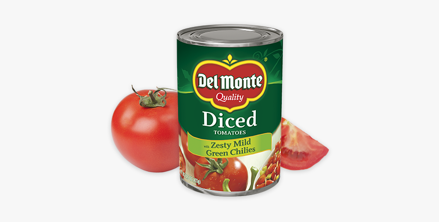 Diced Tomatoes With Zesty Mild Green Chilies - Diced Tomatoes With Onions And Peppers, HD Png Download