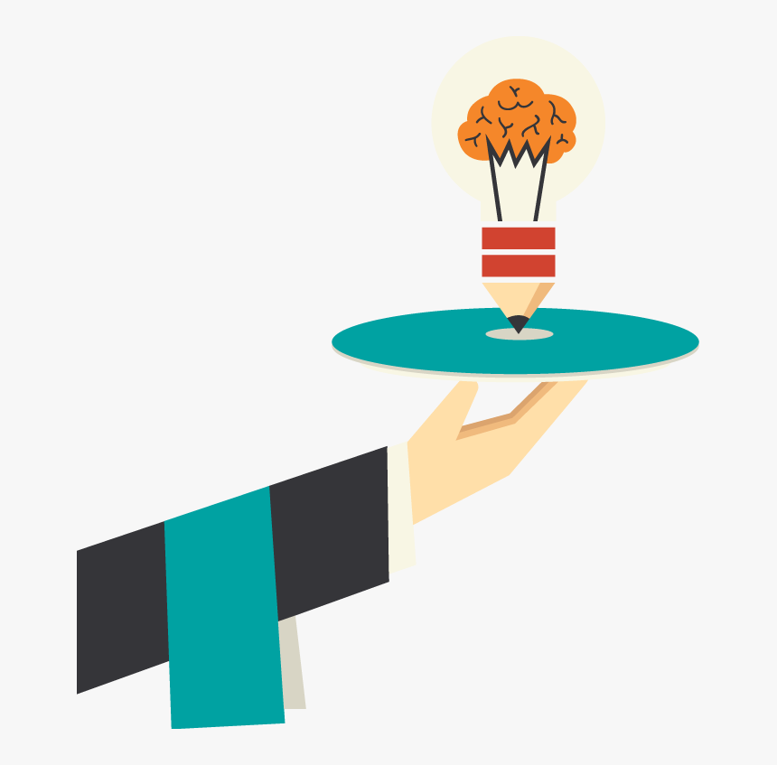 Serving Content Marketing Illustration - Marketing Illustration Png, Transparent Png