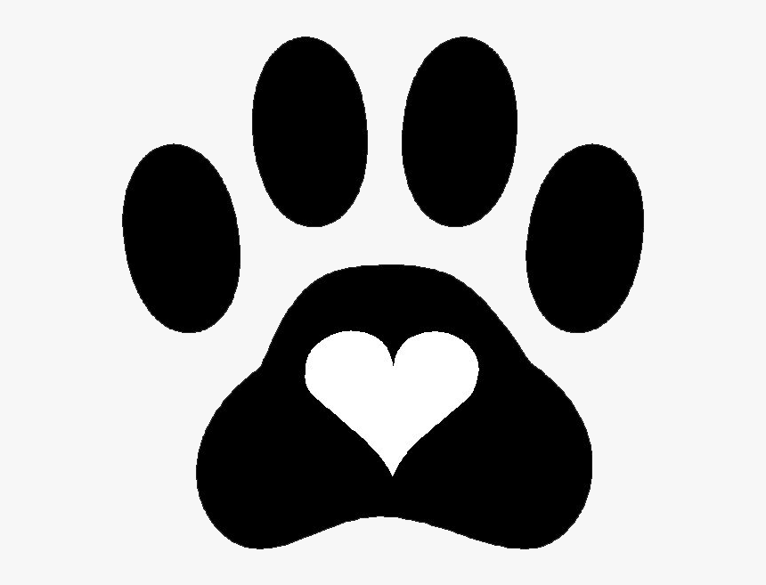 Pet Friendly Apartment Homes - Dog Paw Print With Heart, HD Png Download