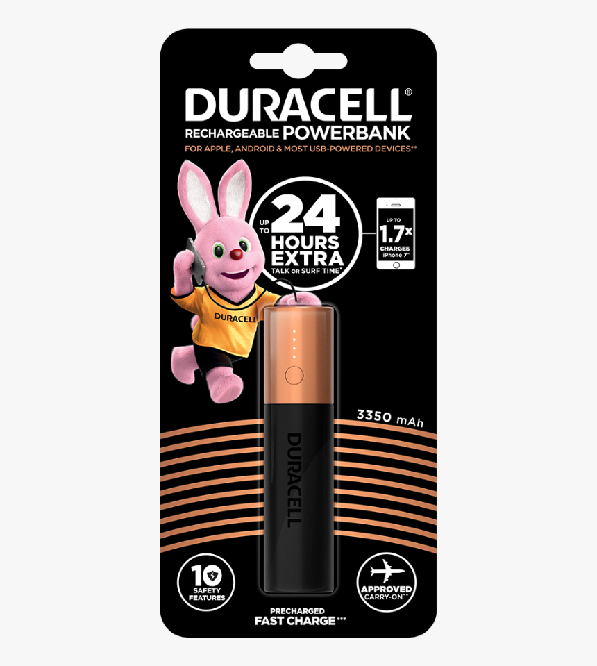 Duracell Power Bank 10050mah, HD Png Download