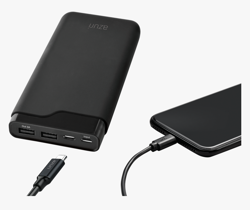 Azuri Powerbank With 1 Usb A , 1 Usb C Port - Usb-c, HD Png Download