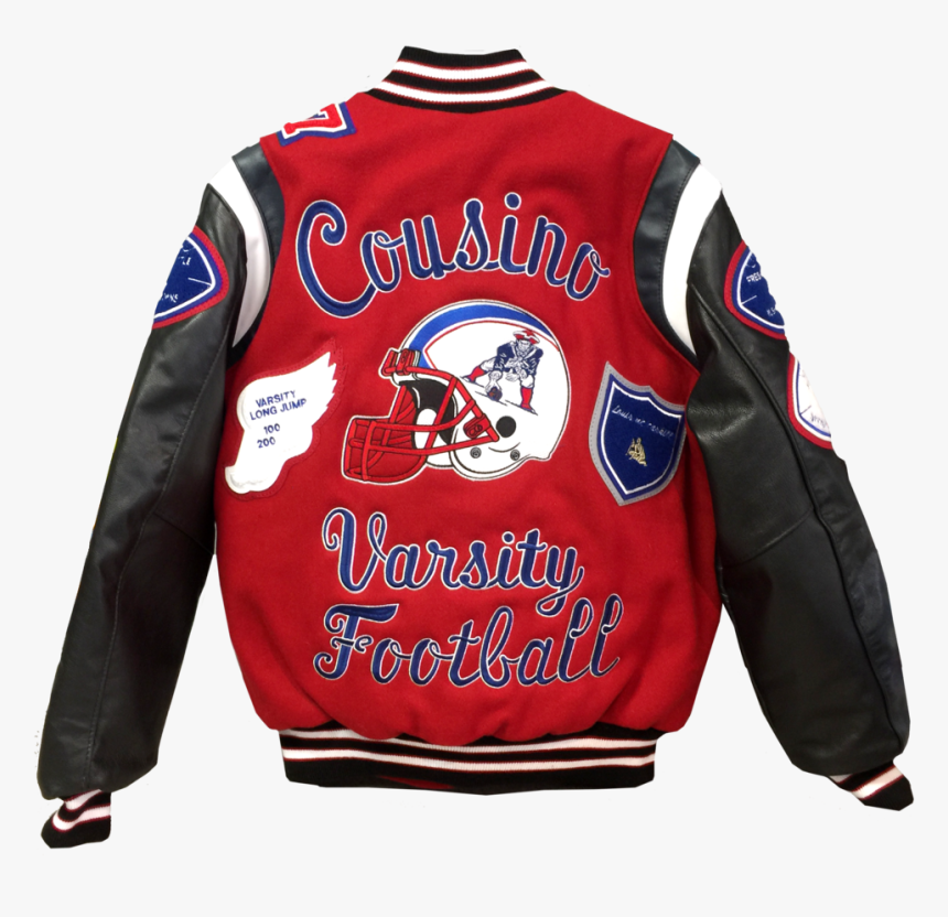 Cousino Footballhelmetfootbal Back 1 - Varsity Jacket Back Design, HD Png Download