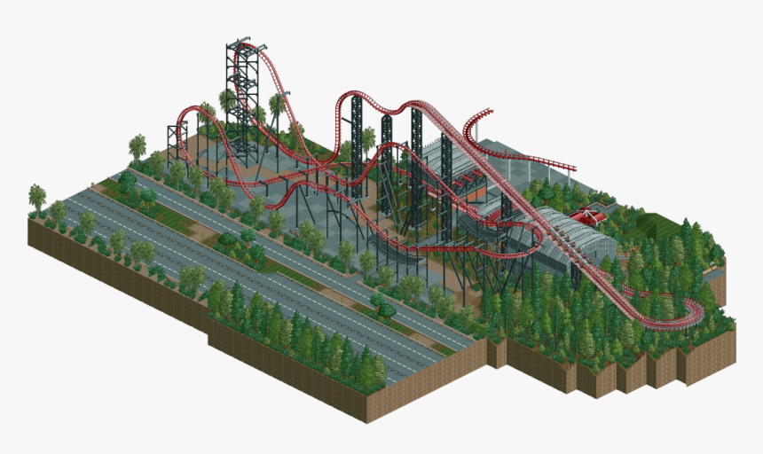 Rct2 Six Flags Magic Mountain X2, HD Png Download