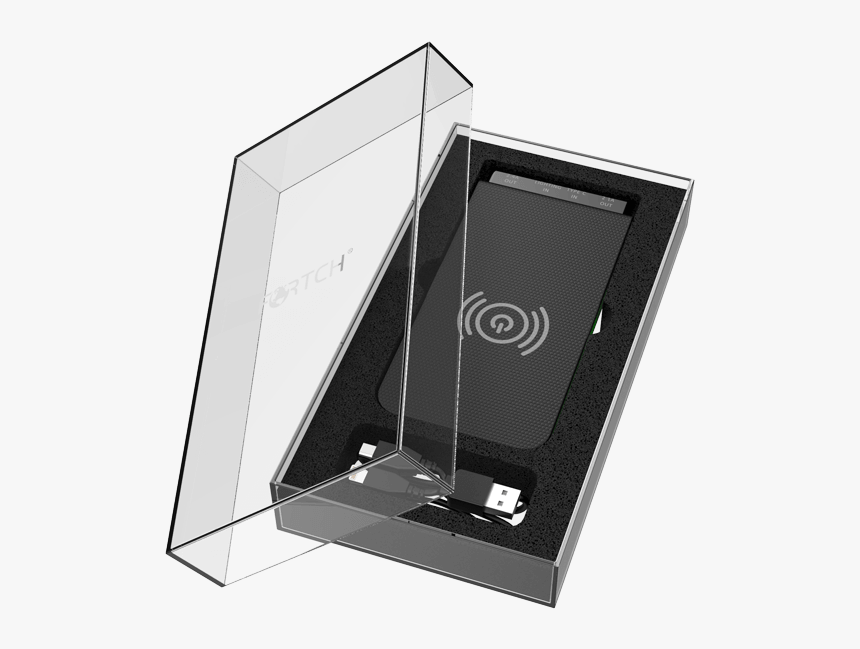 Powerbank With Wireless Charger - Wood, HD Png Download