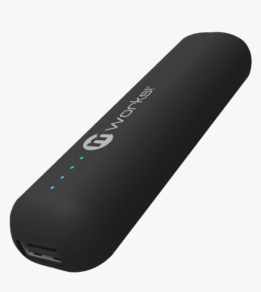 Mworks Mpower Portable Power Bank 2600mah Matte Black - Smartphone, HD Png Download