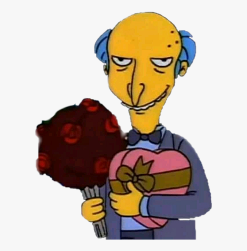 #thesimpson#mr - Burns - Burns Llega Con Flores, HD Png Download