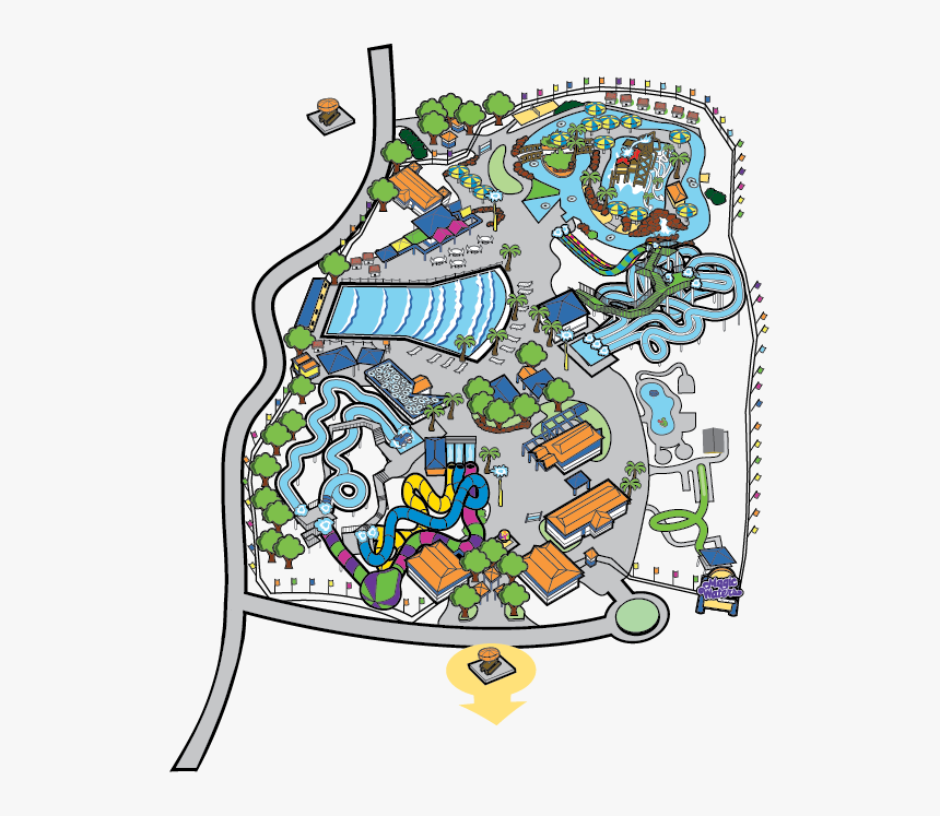 Six Flags Magic Waters, HD Png Download