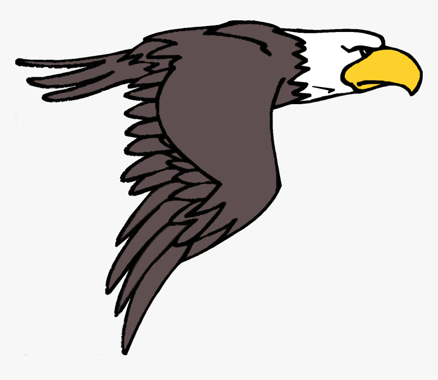 Eagle Clip Art - Cartoon Flying Clipart Eagle, HD Png Download