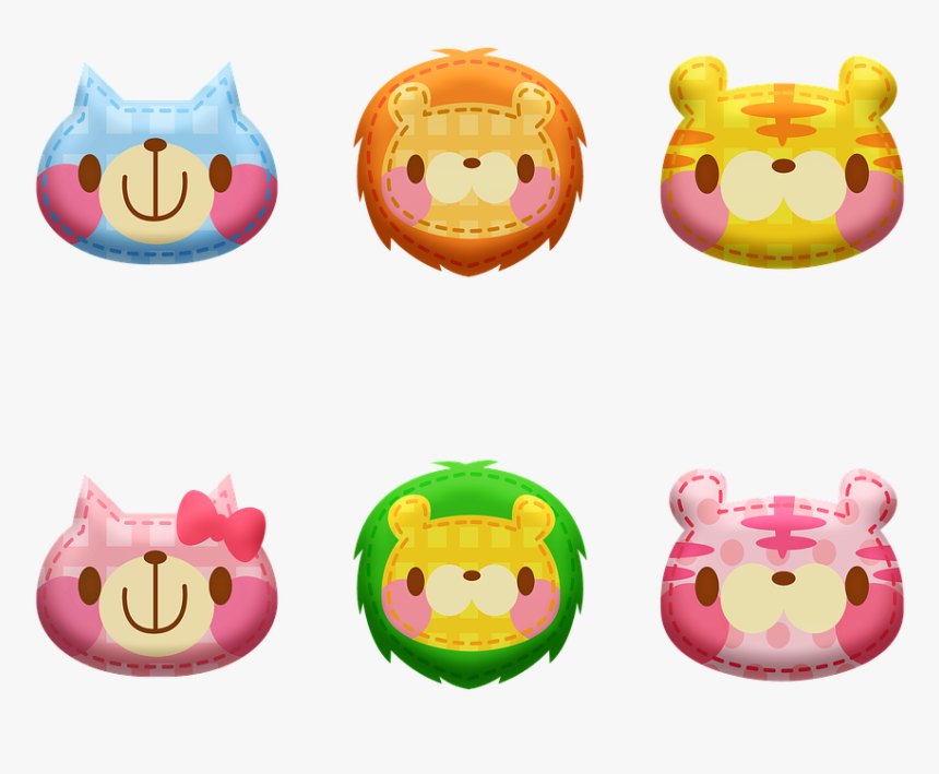 Kawaii Animals, Animal Stickers, Sheep, Cow Pig, Kawaii - Animaux Kawaii, HD Png Download