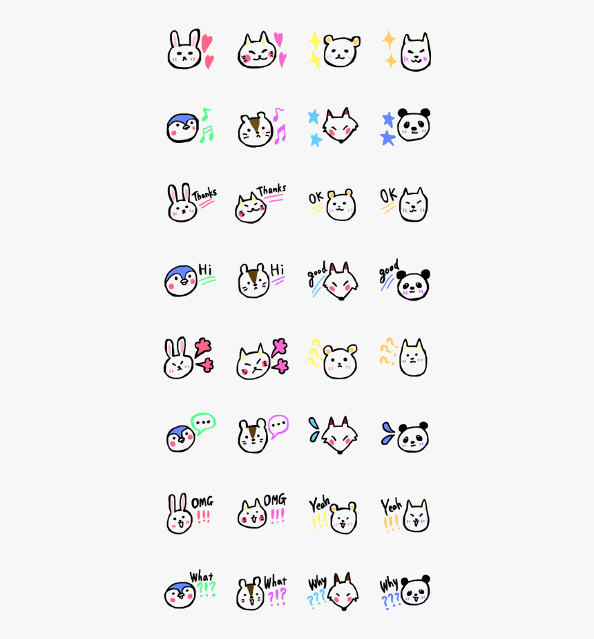 Kawaii Animals, HD Png Download
