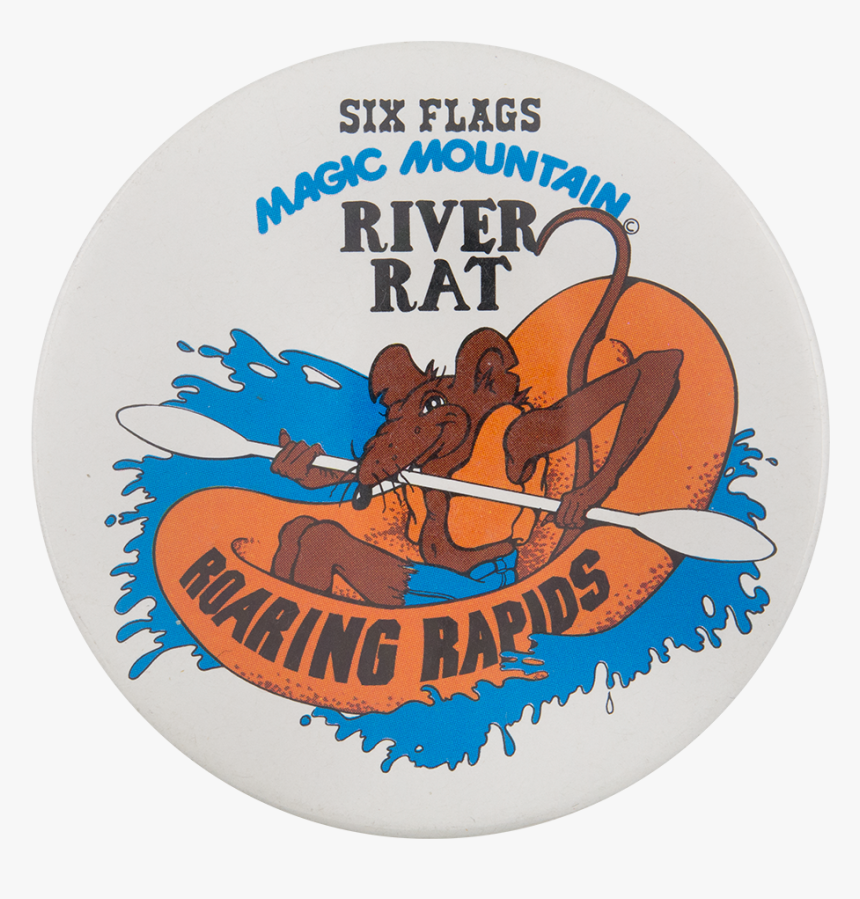 Magic Mountain River Rat Entertainment Button Museum - Circle, HD Png Download