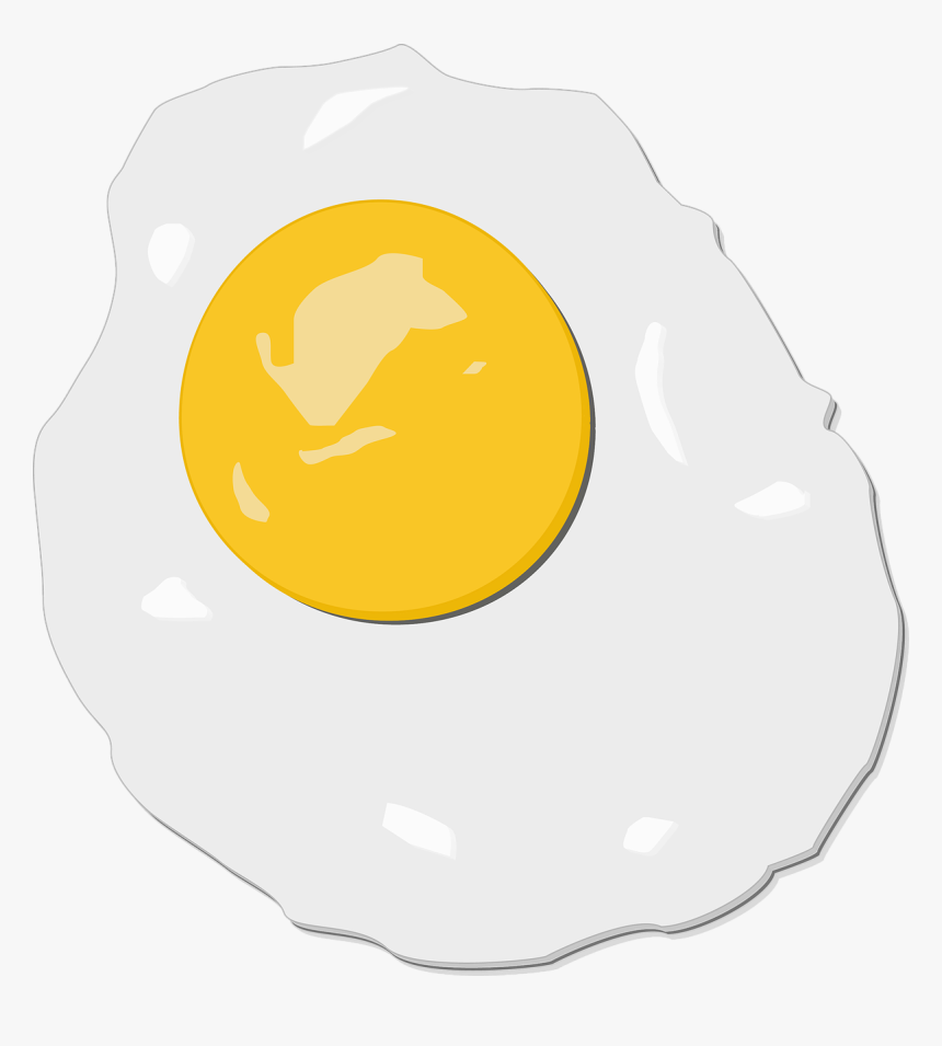 Egg, Fried, Illustration, Cartoon, HD Png Download