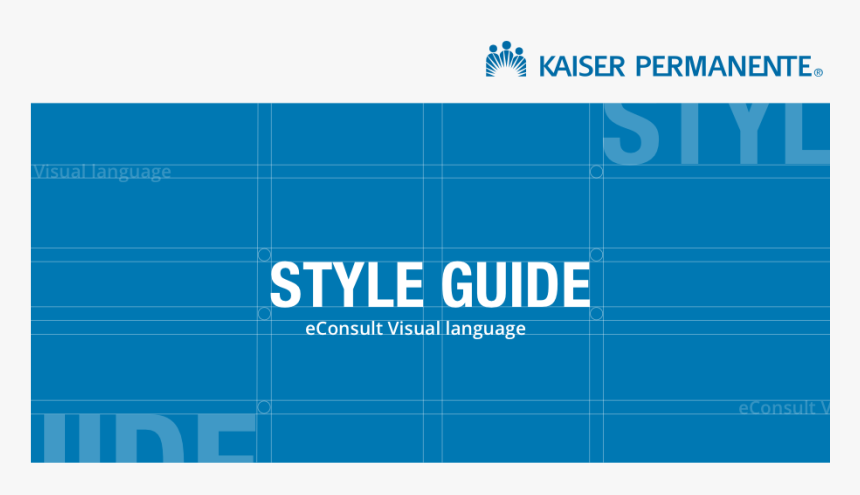 Econsult Style Guide - Kaiser Permanente, HD Png Download