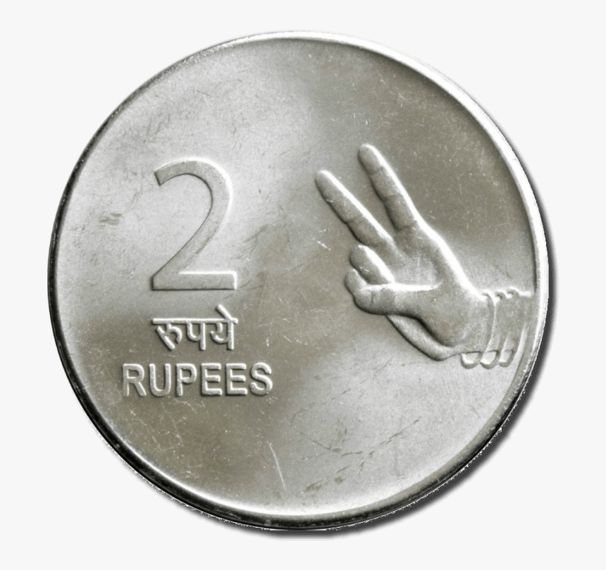2 finger rupee indian 2 rs coin hd png download transparent png image pngitem 2 finger rupee indian 2 rs coin hd