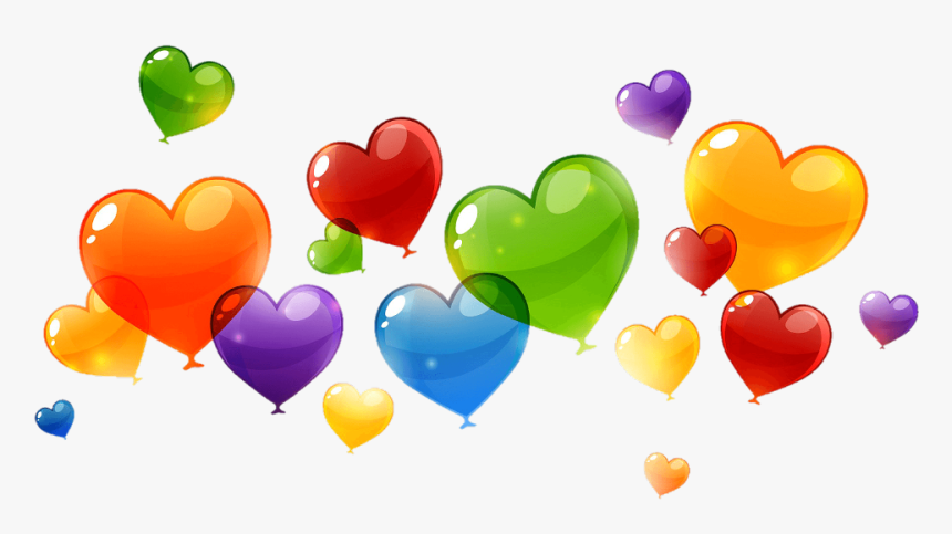#balloons #hearts #flying - Luftballons Png, Transparent Png