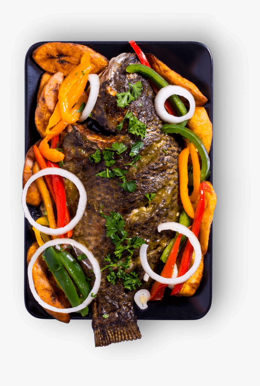 Tilapia Fish With Plantains, HD Png Download