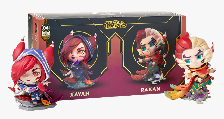 Rakan And Xayah Figures, HD Png Download