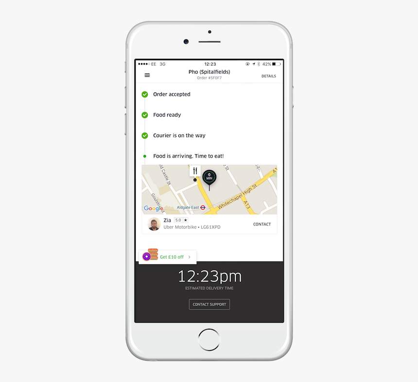 Ubereats - Uber Eats Your Food Has Arrived, HD Png Download