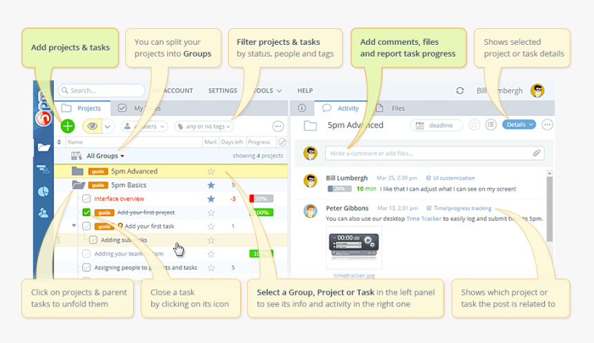 5pm Main View - Add Parent Task Ui, HD Png Download