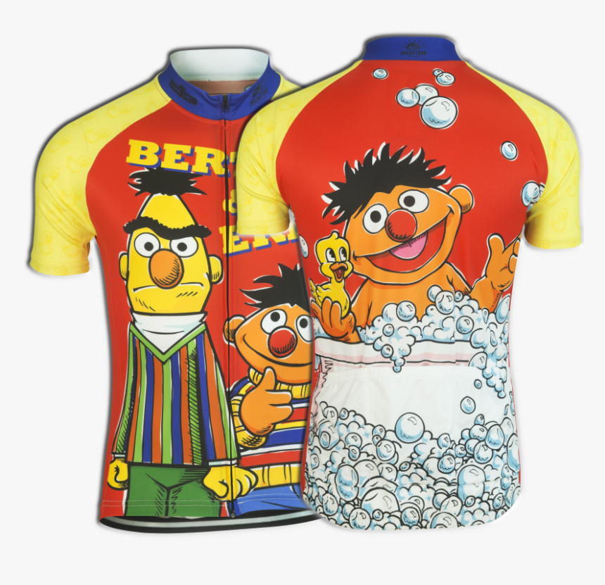 Bert & Ernie Cycling Jersey - Sesame Street Ernie Bert Shirt, HD Png Download