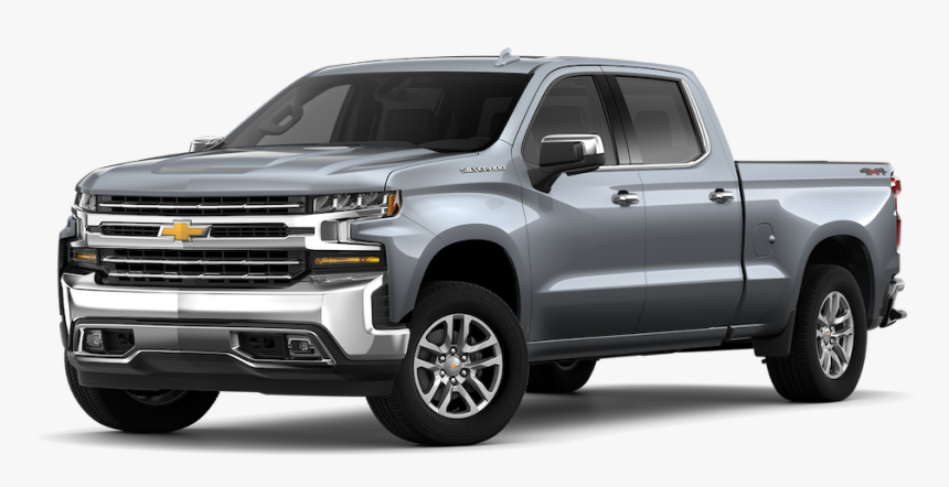 Silver 2019 Chevrolet Silverado 1500 At An Angle - Chevy Silverado 2019 Colors, HD Png Download