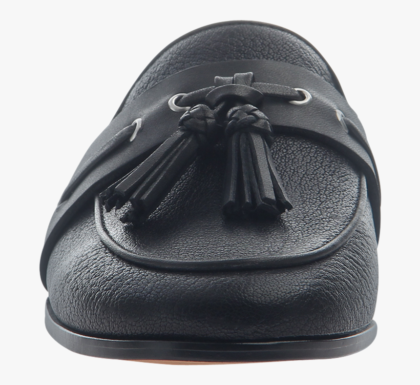 Womens Slip On Loafer Yulia In Black Front View, HD Png Download