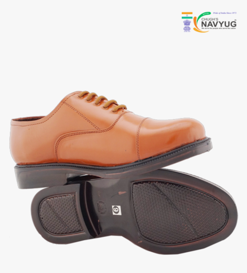 Police Brown Leather Shoes, HD Png Download