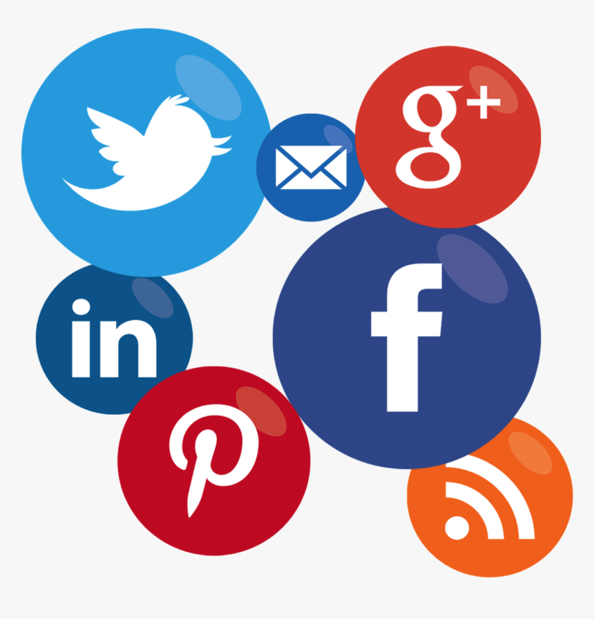 Round Social Media Icon Png, Transparent Png
