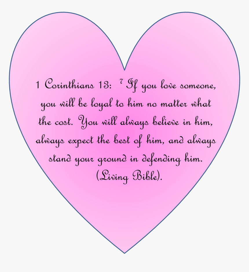 1 Corinthians - 1 Corinthians 13.7, HD Png Download