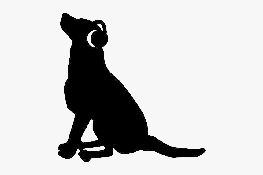Small Dog Silhouette Png, Transparent Png