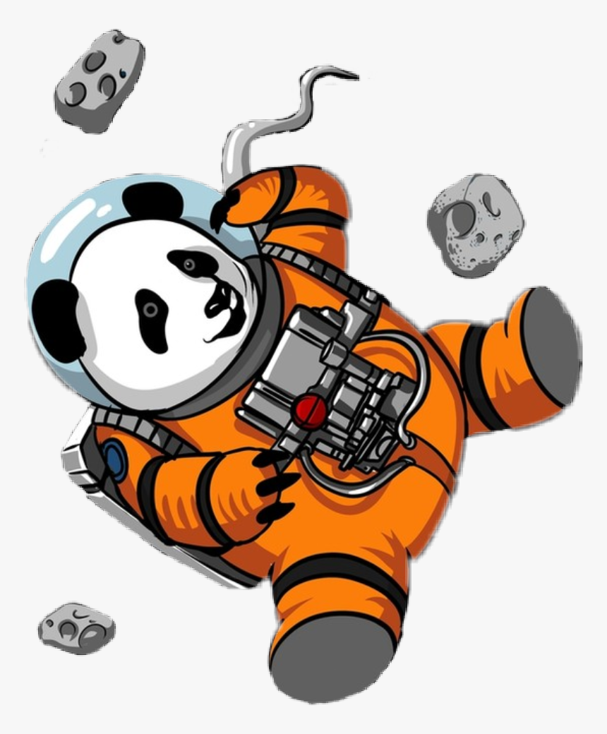#panda #cute #funny #galaxy #astroneer #astronaut - Oso Astronauta, HD Png Download