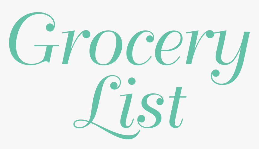 Grocery List Svg Cut File - Grocery List Svg, HD Png Download