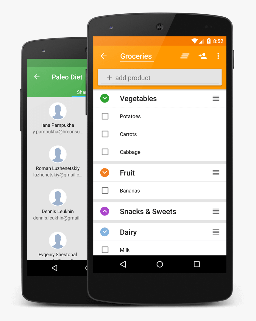 Member List In Android, HD Png Download