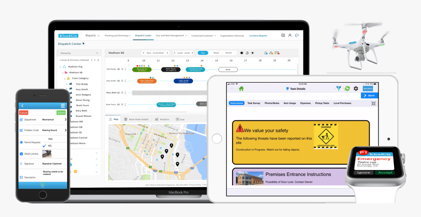 Intelligent Field Service Cloud - Field Service Management, HD Png Download