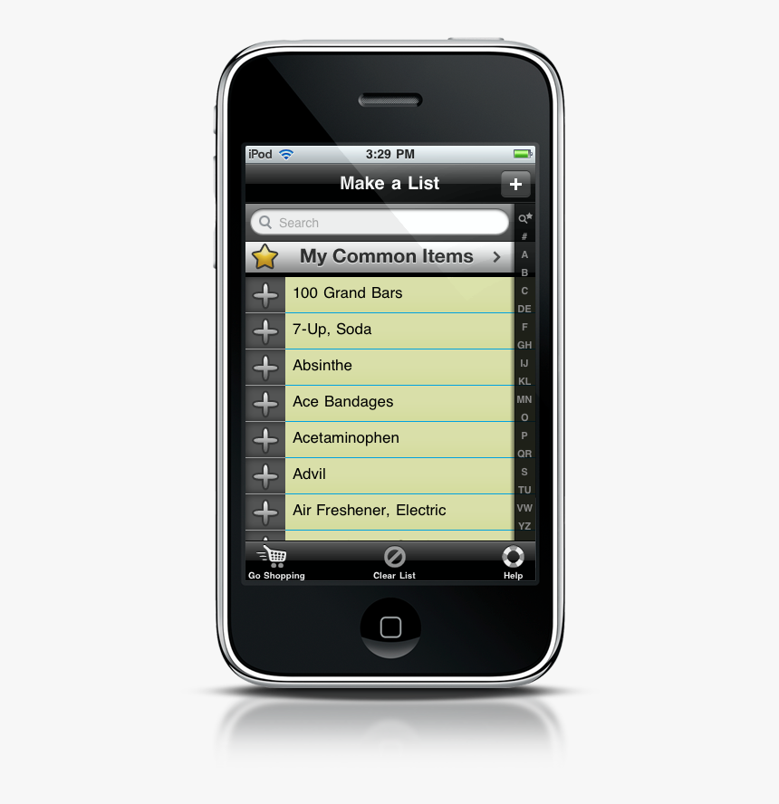 Grocerylist Iphone - Login Teamviewer In Iphone, HD Png Download