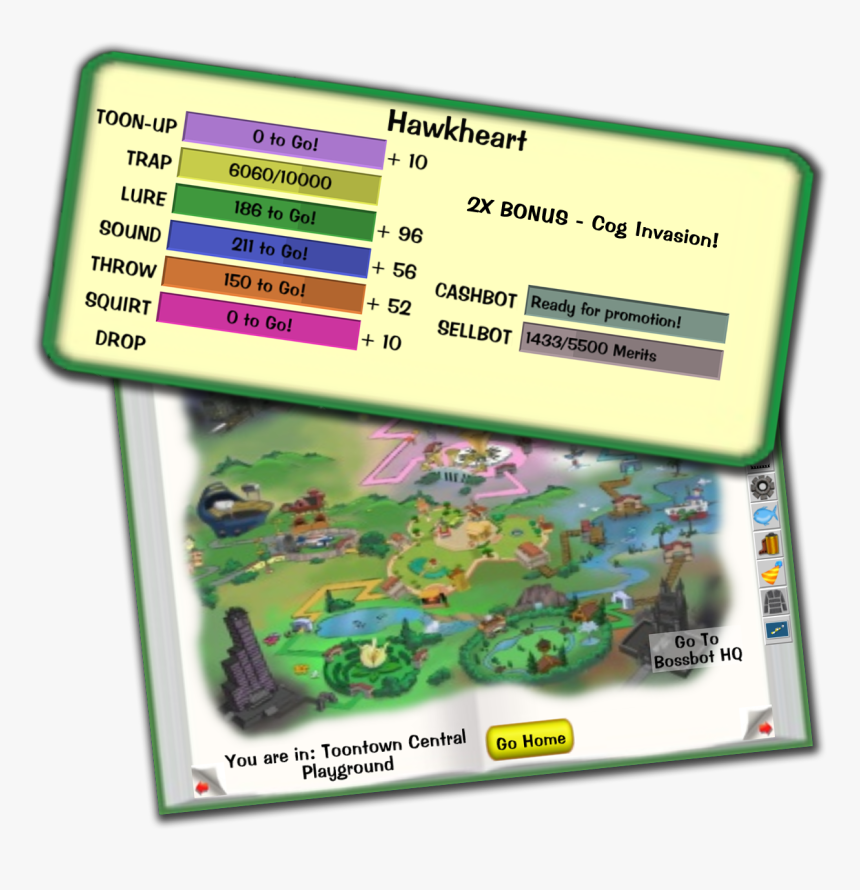 Toontown Map, HD Png Download
