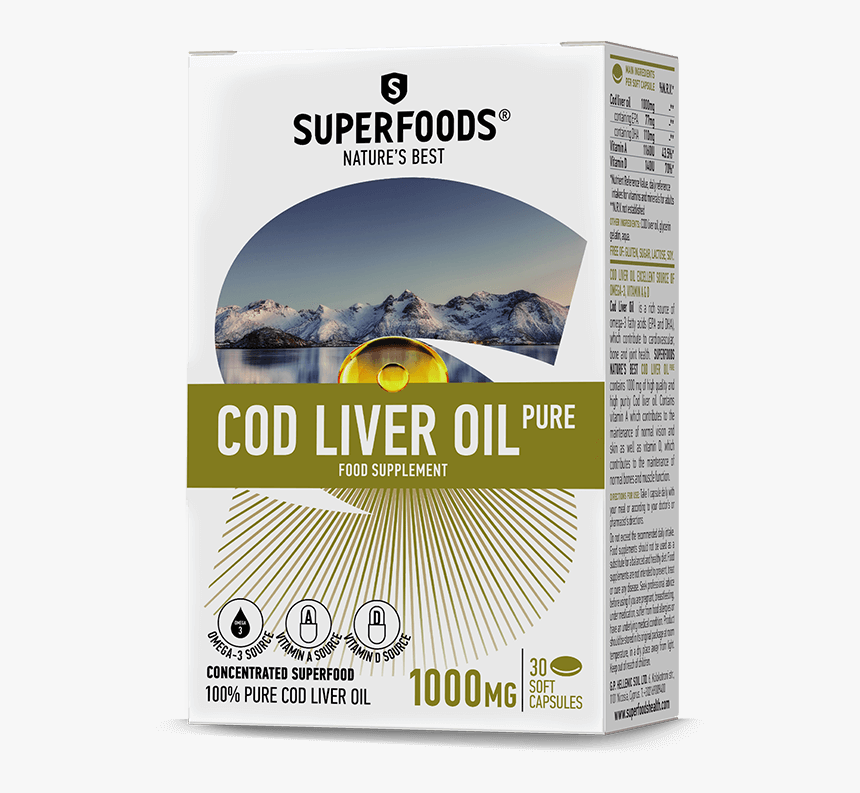 Super Foods Natures Best Cod Liver Oil, HD Png Download