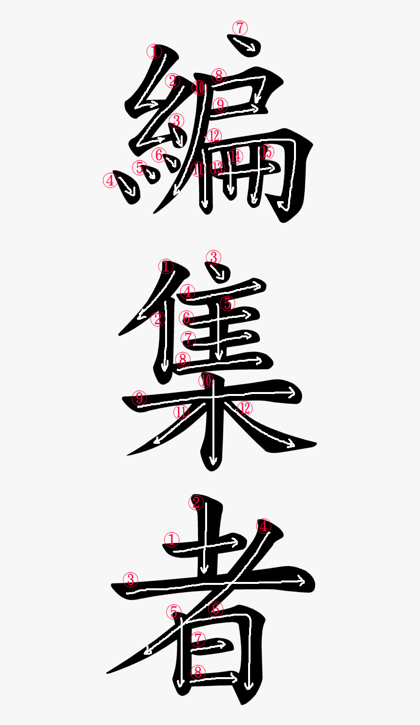 Japanese Word For Editor Discipline Kanji, HD Png Download