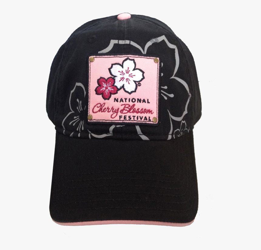 Cherry Black Patch Hat New - National Cherry Blossom Festival, HD Png Download