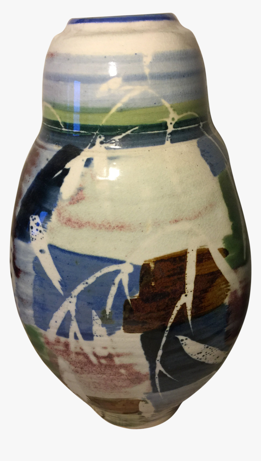 Vintage Studio Vase Chairish - Blue And White Porcelain, HD Png Download