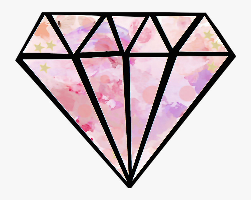#diamond #tumblr #flower #cool - Diamond Sticker, HD Png Download