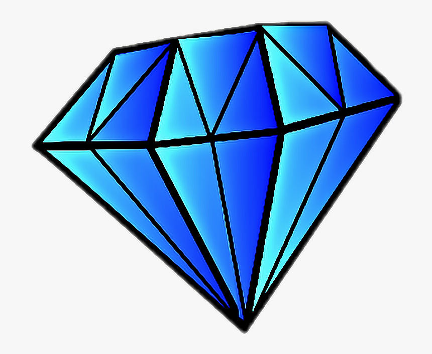 #diamond #diamonds #blue #tumblr - Diamond Clipart, HD Png Download