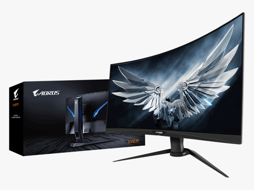 Gigabyte 27 Led Aorus Cv27f, HD Png Download