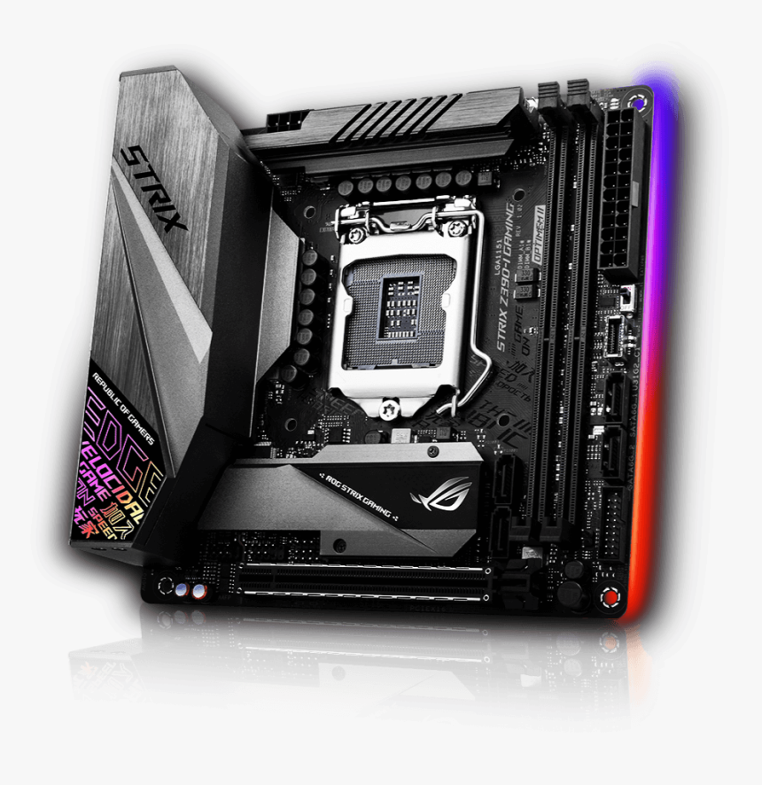 Asus Rog Strix Z390 I Gaming Lga1151 Z390 Ddr4 Usb3, HD Png Download