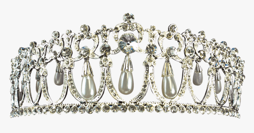 Pearl Dropper Rhinestone Crown - Transparent Pearl Crown, HD Png Download