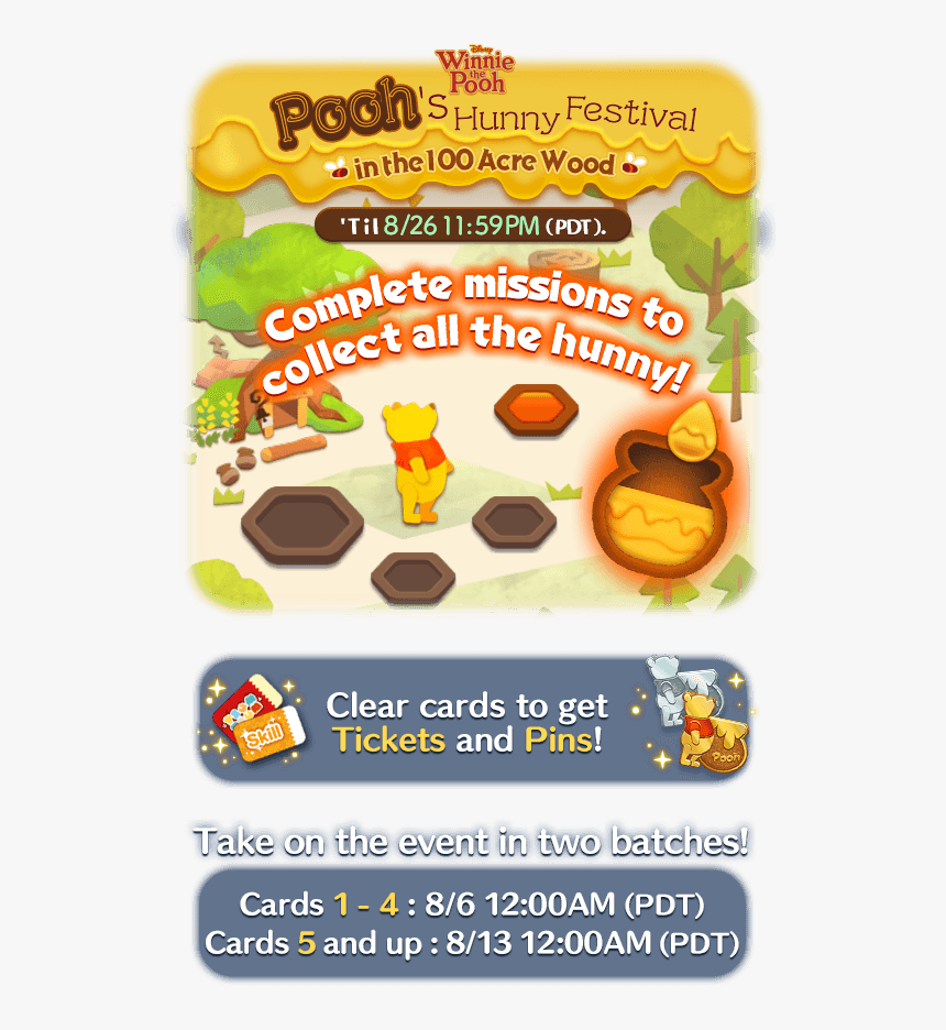 Poohs Hunny Festival Disney, Tsum, Tsum, August, Pooh, - Winnie The Pooh, HD Png Download