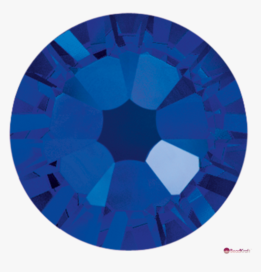 Cobalt-swarovski 2038 Hotfix - Circle, HD Png Download